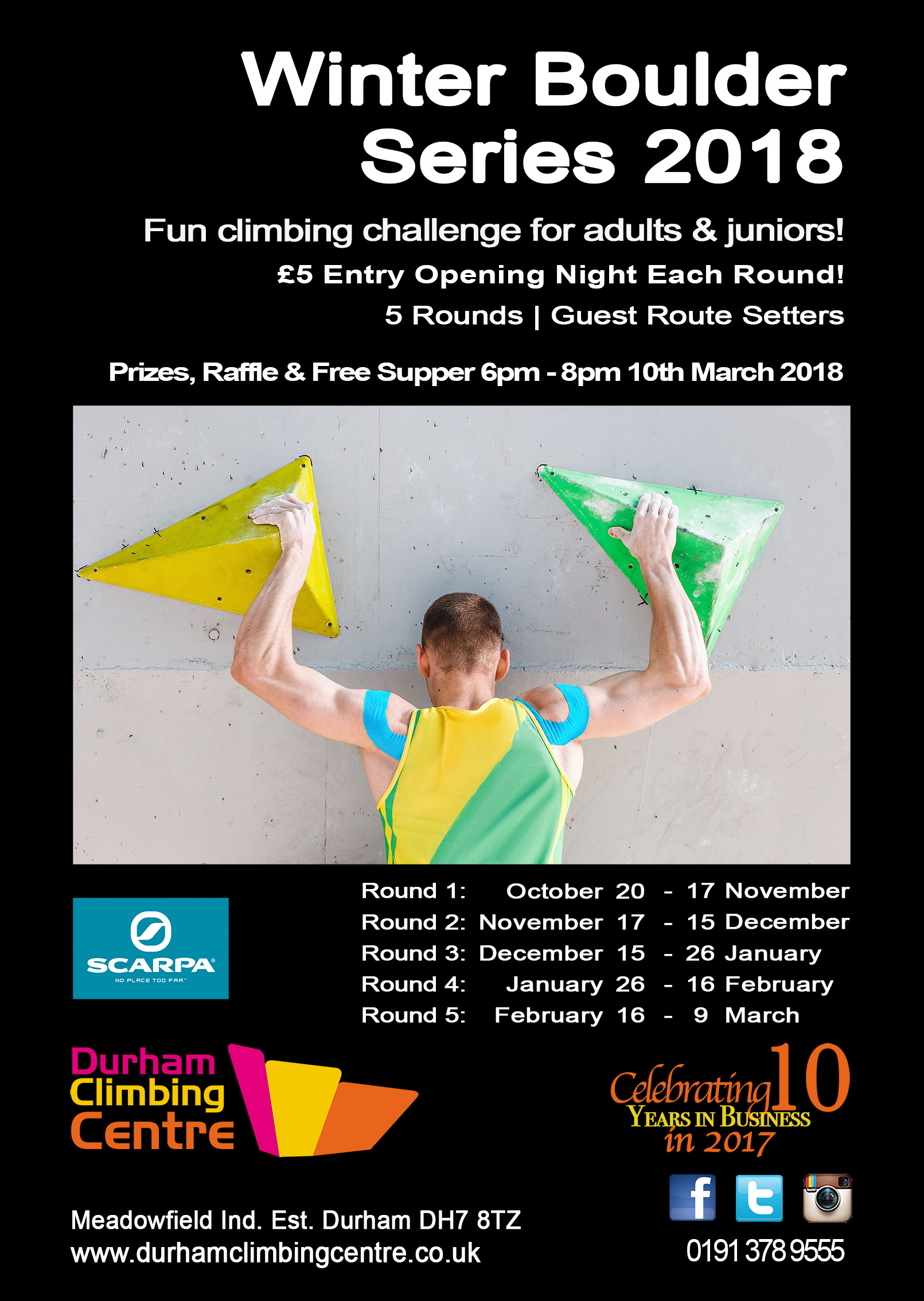 Durham Climbing Centre Winter Boulder Series 2018